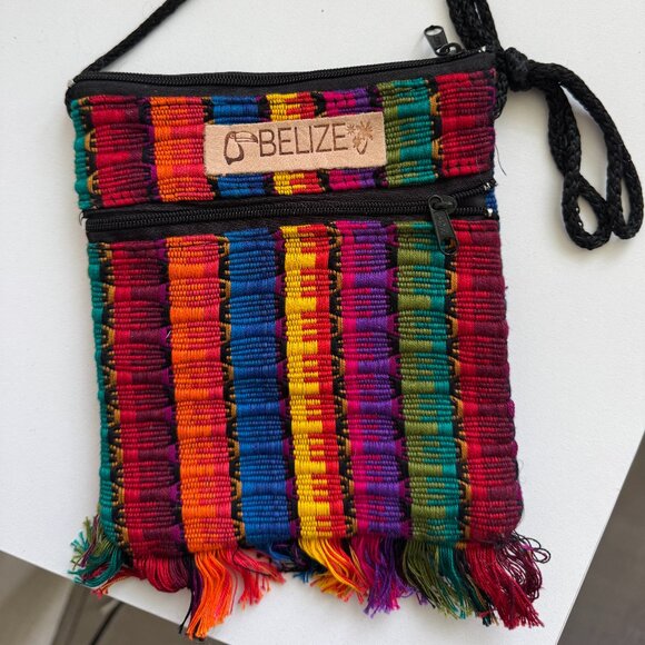 Handbags - Colorful Handmade Woven Crossbody Bag – Belize Souvenir Ethnic Purse